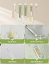 BOVELLA Set-Travel Box-6 1 Baby Bottle Brush Bottle Cleaner Kit with Silicone Brush,Drying Rack,Nipple Brush,Straw