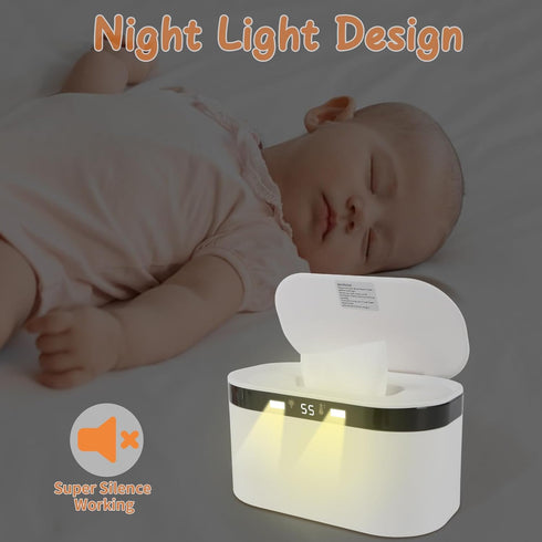 TYJ 5 Baby Wipe Warmer, Wet Wipe Warmer Modes of Temperature Heating Control Dual Heat for Baby's Comfort Large