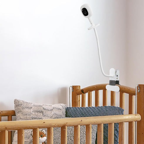 Baby Monitor Mount Compatible with Nanit Pro Smart Baby Monitor & Flex Stand,15.7 inches Flexible Long Gooseneck Arm Also for Cameras with 1/4 Screw Mount Baby Camera Holder Stand