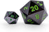 Poisoned Daggers - The Boulder D20 Metal RPG Dice by Norse Foundry, 45mm Polyhedral for Roleplaying Games