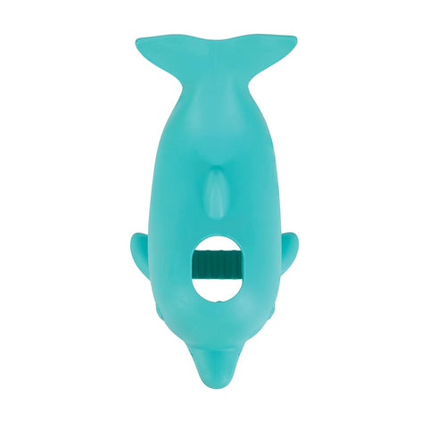 Nuby Bathtub Safety Spout Guard, Compatible with Most Standard Faucets, Bath Toys - Dolphin