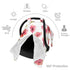 Zhbvncp Flowers of Poppy Baby Car Seat Cover & Breastfeeding Nursing Cover - Breathable Stretch Fabric Multi-Use