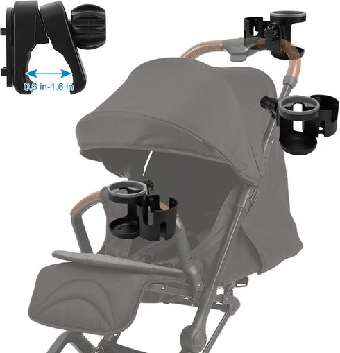 Accmor Universal Cup Holder - Stroller and Bike Cup Holder, 360° Rotatable Large Caliber Design for Stroller