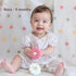 3 (Set 2) Ginbear Silicone Baby Teether for Girls, BPA Free Food Grade Infant Teething Toys, Soothing Baby Chew Toys