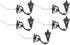 5Pcs 1.10X0.39X1.10In Yardwe Miniature Wall Lamp Model Mini House Wall Lights for DIY Dollhouse Decor Micro Landscape