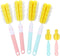 Keggaen 6Pcs Bottle Brush Sponge, Cup Water Bottle Sponge Brush Cleaner, Detachable Handle