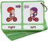 Zwttey 100 Groups English Antonyms Flashcards, Building Vocabulary Pocket Cards, Educational Learning Toys,