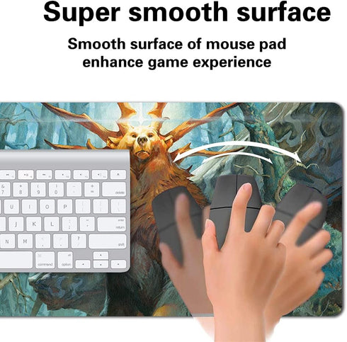 Board Game TCG Playmat Table Mats Size 60X35 cm Mousepad for MTG CCG RPG Trading Card Game (AYULA, Queen Among Bears)