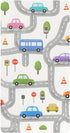 CZXW Cartoon Road Cars Crib Sheets Fitted 52" x 28" Natural Cotton Soft