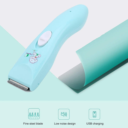 Trimmer Zerodis Baby Hair Clipper, Children Ultra-Quiet Electric USB Rechargeable Cordless Haircut Kit, Fast Charging