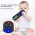 2-Pack Baby Remote Control Teether Toy - Silicone Baby Teething Toys for 6-36 Months (Black + Gray)