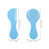 Set SHOWERORO Hair Brush and Comb with Soft Bristles for Cradle Scalp Care Grooming Kit Blue Comb for Newborns