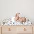Fairytale Dragons Castle Changing Pad Cover Watercolor Dragon Princess Knight Baby Diaper Change Table Cover for Boy