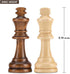 AMEROUS Wooden Chess Pieces Only, Staunton Style Wood Chessmen with 3.15" King, Storage Bag, Gift Packed Box
