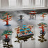 Sets Set 14+ 2350 JXRLMB Chinese Classical Suzhou Gardens Micro Building Blocks with Sakura Cherry Tree Challenging