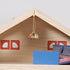 3.93X1.25X1.25 Inch Uonlytech Mini Adornment Dollhouse Ceiling Light Battery Operated Miniature Hanging Led Lamp