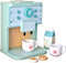 MIKNEKE Wooden Coffee Maker Toys Play Set for Kids, Coffee Machine Toy, Montessori