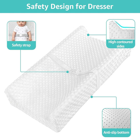 YENING Soft Baby Changing Pad for Dresser Diaper Changing Table Mattress with Cover for Babies and Toddlers Waterproof