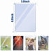 NESSDOVE 1000 (500 500 PCS Toploaders and Panny Sleeves - Premium Hard Plastic Card Protectors, Trading Card