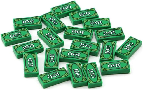 General Jim's Treasure Chest Gem Blocks, Jewel Chest, Gems, Diamonds, Bullion Gold Bar, Crystals, 100 Dollar Bill Cash
