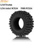 RC 1.2in Beadlock Tires 62 * 24mm for 1/18 Trx4m,1/24 SCX24 FCX24 RC Crawler Car,1.2in Tires Soft Sticky Rubber Tires,4PCS(Style A)