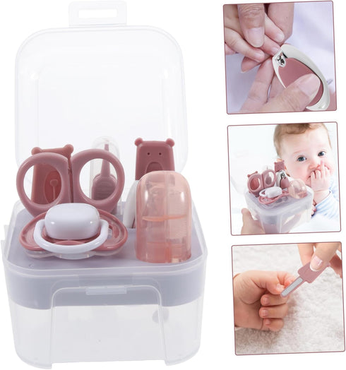Trimming 7 Set Nail Tool Piece Baby Nail Clipper Toddler Scissors Newborn to Boys and Girls