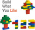 200 Piece Classic Building Bricks, 2x4 Building Blocks STEM Creative Toys, Red, Yellow, Blue, Green