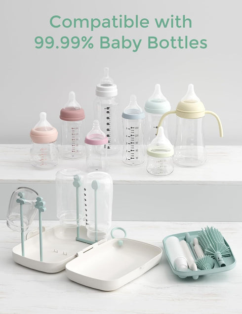 Momcozy Momcozy Set Natural Baby Bottle & Bottle Brush