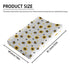 KuphiL10C Girls-16x32 Cartoon Bee Sunflowers Floral Hearts Pattern Baby Changing Pad Cover, Unisex Bee Nursery Diaper
