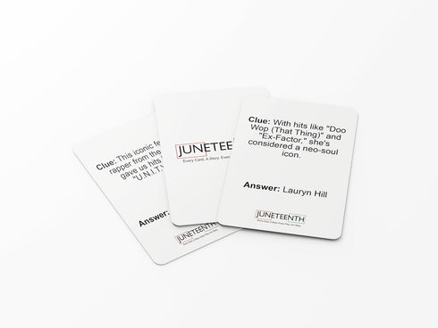 Juneteenth Cultural Trivia Game - Dive into Black History with Engaging Trivia Cards for Family Fun
