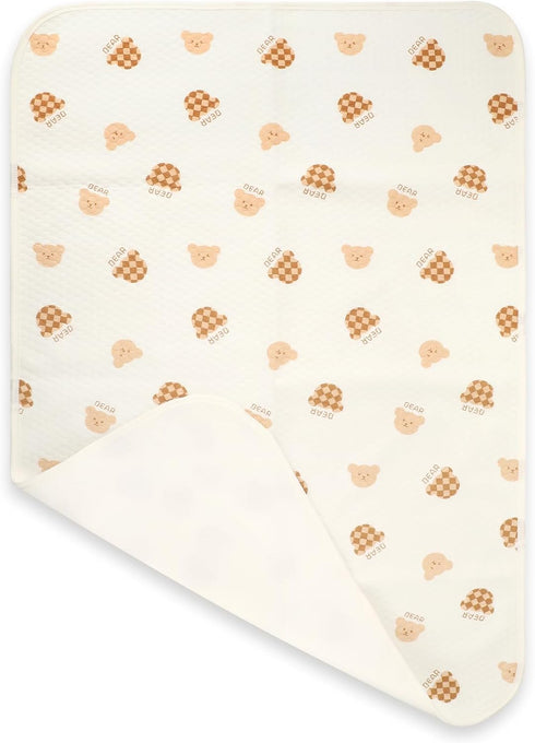 Oeofuzep Waterproof Crib Pad, Washable Baby Cotton Changing Pads,39"X27"(1 Pack), Pee Proof Mattress