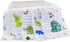 PENG'S M 5 Pack 100% 20x10 Inches Baby Muslin Burp Cloths Dinosaur Burping Rags Super Soft Face Towel Organic Cotton