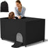 Crib Blackout Cover for Pack N Play, Portable Travel Crib Canopy Cover