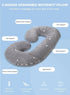 INSEN C Shaped Pregnancy Pillow for Ultimate Comfort (Gray)
