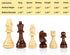 AMEROUS Wooden Chess Pieces Only, Tournament Staunton Wood Chessmen with 3.5 inches King