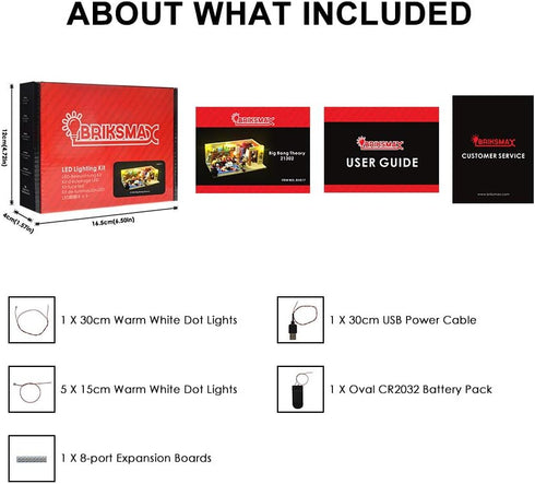 BRIKSMAX Big Bang Theory Led Lighting Kit - Compatible with Lego 21302 Building Blocks Model - Lego Set Not Included