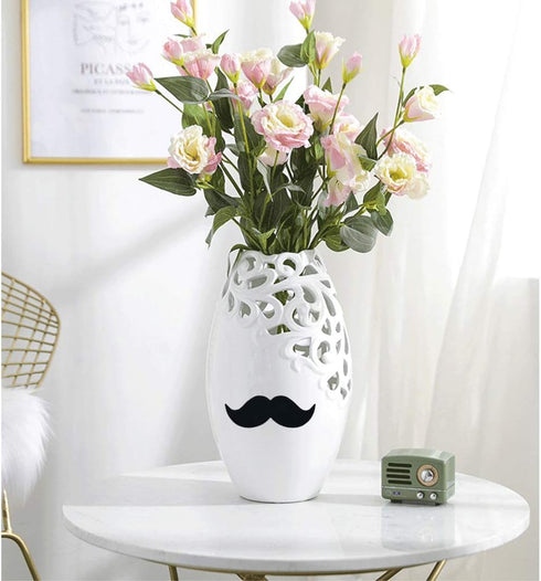 Hybsk 200pcs Fake Mustache Stickers for Baby Shower Little Man Themed Party (Black)