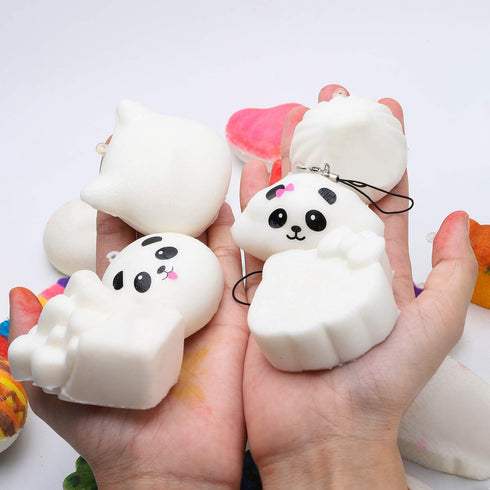 30 WATINC Random Pcs DIY Squeeze Toys Cream Scented Kawaii Simulation Lovely Toy Medium Mini Soft Food Squeeze Bread