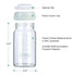 6oz (2 Pack COMI Wide Neck Glass Breastmilk Collection n Storage Bottle, with Screw Ring Sealing Disk; Re-markable