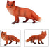 UANDME Fox Toy Figures Set - Includes Arctic Fox & Red Foxes Figurines, Cake Toppers (7 Foxes)
