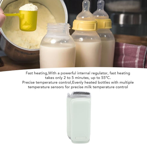 LICAEVEY Bottle Warmer with Accurate Temperature Display, Fast Heating Precise Temperature Control Portable Bottle
