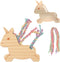 Wooden Lacing Toys for Kids DIY Toy Plane Activities Car Travel Toy