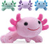 Axolotl Plush Toy - 10.8” Soft Cute Stuffed Cotton Pillow - Kawaii Salamander Animal Gift for Boys & Girls