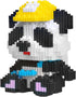 Larcele Micro Building Blocks Animal Set - DIY Mini 3D Building Toy Bricks, 378 Dots KLJM-10 (Spring Panda)