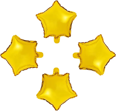 10" Gold Foil Star-shaped Balloon, Pack of 50 Mylar Balloons