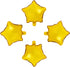 10" Gold Foil Star-shaped Balloon, Pack of 50 Mylar Balloons