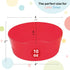 Plastic Toddler Bowls Set of 6 Kids Bowls 10 Oz - Toddlers Cereal Bowls Microwave Dishwasher Safe BPA Free Brightly Colored Children Snack Bowls Great for Cereal, Soup, Snack, Fruit or Salad by PLASKIDY
