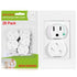 Outlet Covers (28 Pack), Self-Closing Child Proof Socket Covers with Upgraded Adhesive Installation for Baby Safety