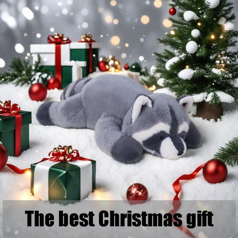 Labauxite (25.5in) Raccoon Plush, Raccoon Stuffed Animals, Cute Plush Toys Realistic Raccoons Body Pillow Hug Sleeping