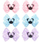 3 Pairs Mouse Ears Hair Bows Clips, Cute Toddler Hair Accessories for Women Girls, Birthday Party Favor
